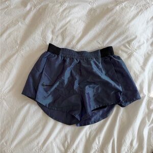 Nike Women's Athletic Shorts in Blue and Black